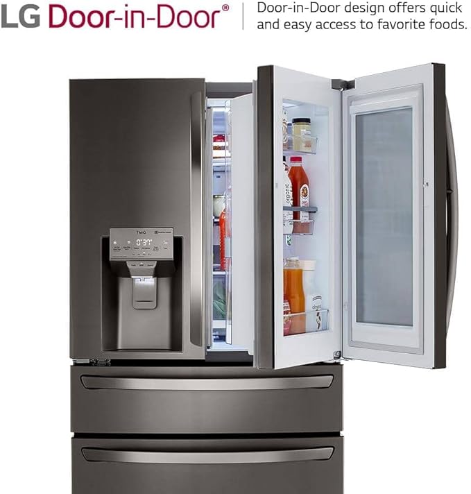 23 cu. ft. Smart wi-fi Enabled InstaView™ Door-in-Door® Counter-Depth Refrigerator with Craft Ice™ Maker