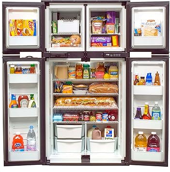 Norcold 1210 - RV Refrigerator - 12 cu. ft. - 4-Door - 2-Way AC/LP, Black