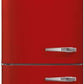 SMEG FAB32ULRD3 FAB32 Retro Refrigerator 50s Style Fridge with Bottom Freezer, No-Frost, LED Display & Lighting, LifePlus Zone, Multi-Airflow – 12.2 cu ft – Made in Italy, Red