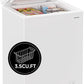 BANGSON Chest Freezer,3.5 Cu.Ft Freezer With Removable Basket,Adjustable Temperature Deep Freezer for Home/Dorms/Apartment/Office