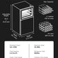 Double Door Beverage Wine Cooler with Freezer,1.3 Cu Ft Mini Fridge and 1.3 Cu Ft Freezer with Reversible Door,Dual Zone Temperature Control,Perfect for Home or Office